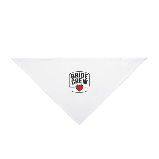 Bride Crew Pet Bandana — Wedding Dog Bandana with Heart