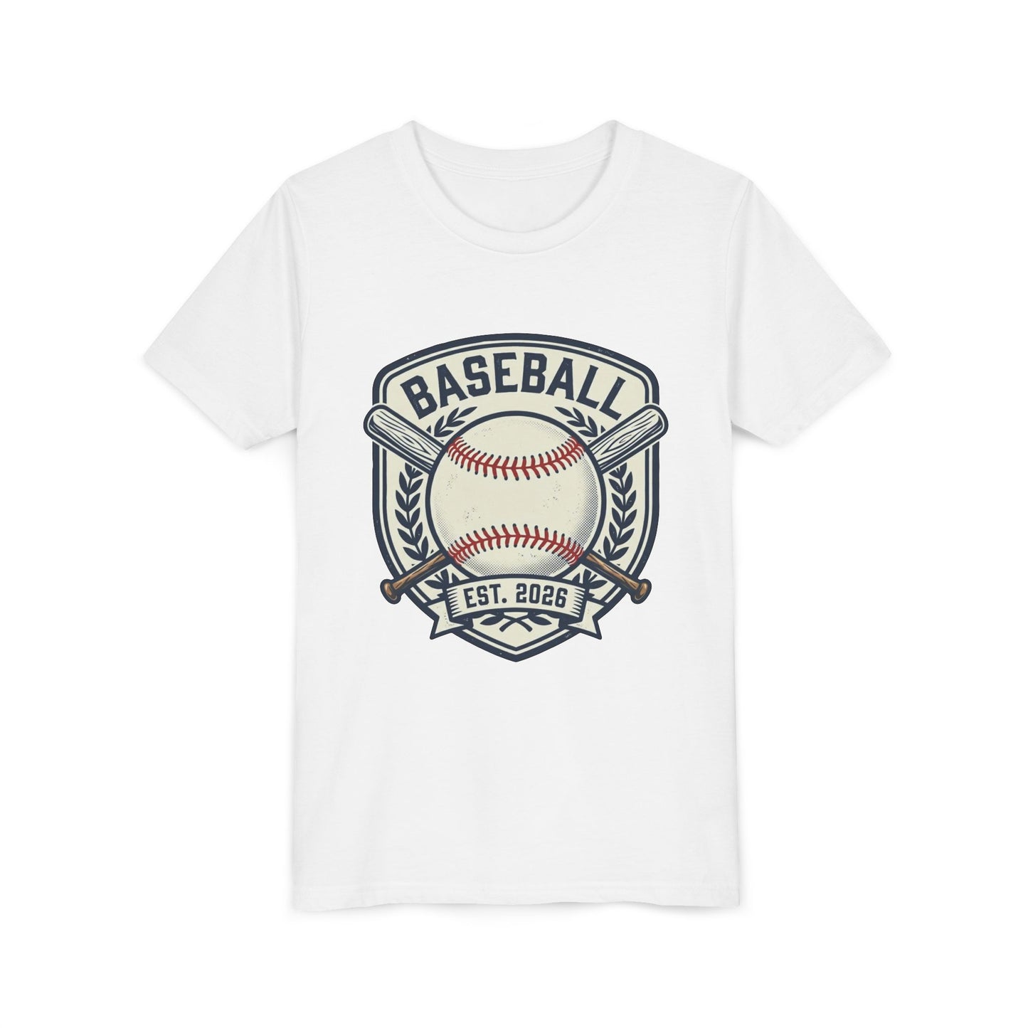 Youth Baseball Tee "Baseball Est. 2026" - Kids Baseball Shirt