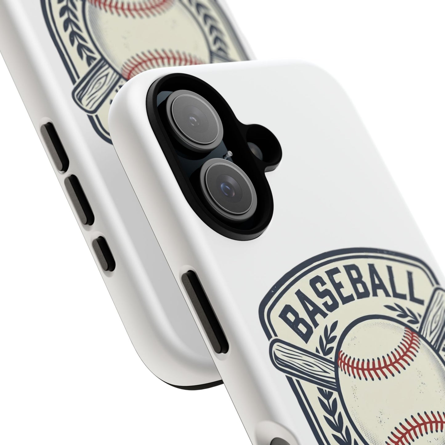 Baseball Emblem Phone Case — Vintage Ball & Bats Protective Cover